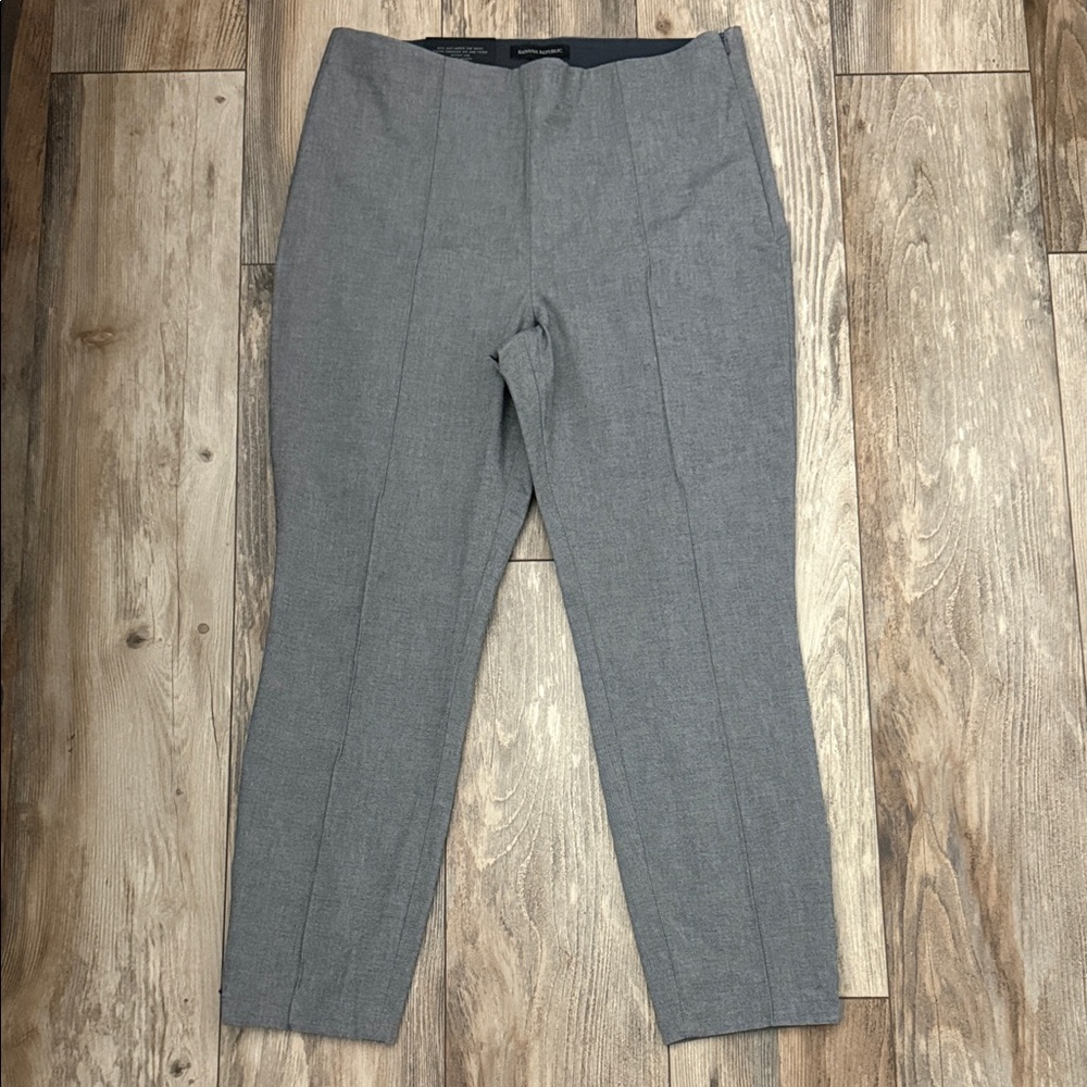 Banana Republic Bi-Stretch Sloan Legging Gray Sculpting Dress Pants 14S